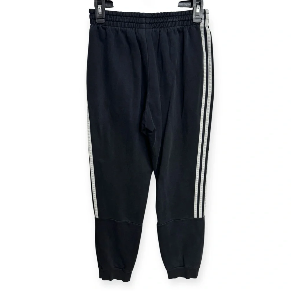 Adidas Black Joggers Elastic‎ Waist Performance Fit